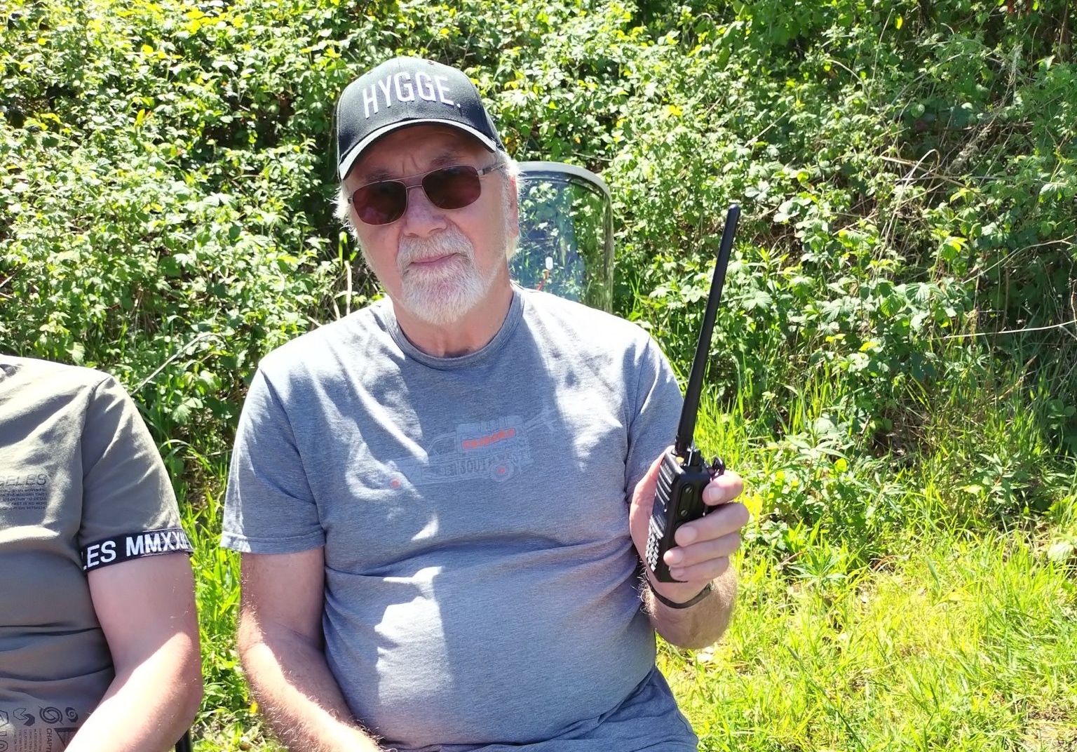 Peter „hyggelt“ am Start rum